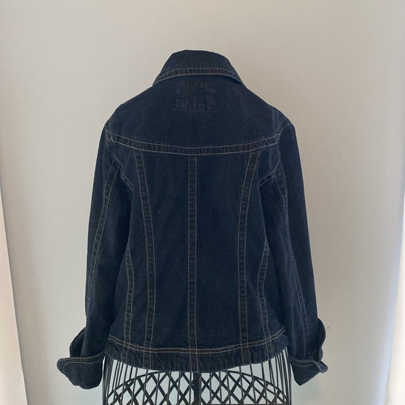 Dark Blue fitted Denim Jacket - Picture 2 of 3